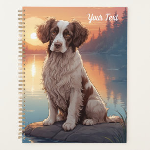 Agenda Springer Spaniel junto al lago