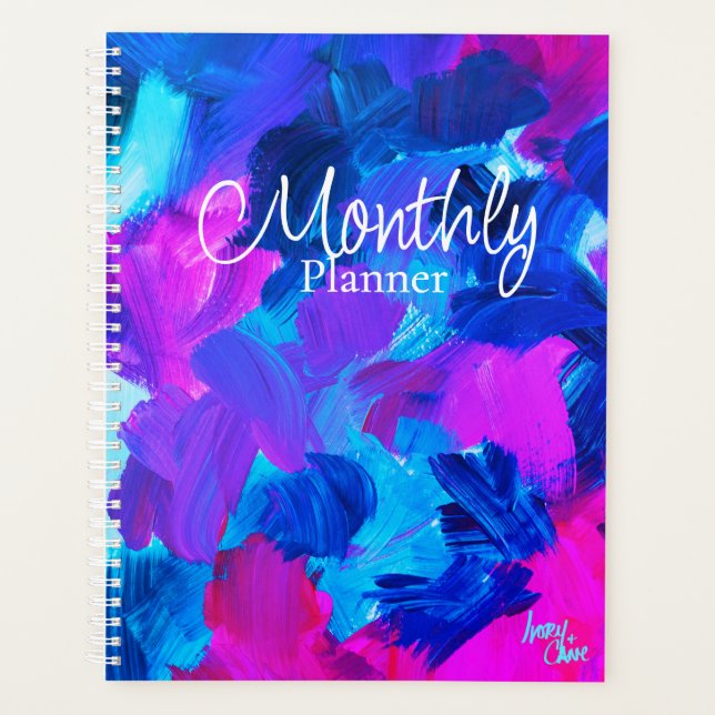 Agenda SPWW Electric Vibes Large Monthly Planner (Anverso)