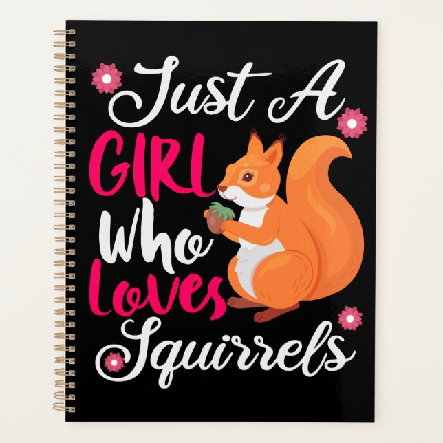 Agenda Squirrel Lover Sólo Un Chica (Anverso)