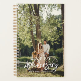 Agenda Sr. y Sra. Feliz Boda Aniversario Personalizado Pl