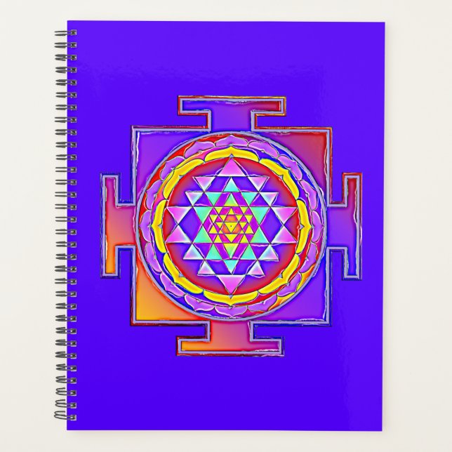 Agenda Sri Yantra - Diseño de símbolo del hinduismo 1 (Anverso)