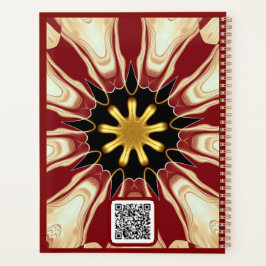 Agenda Starburst | Deep Crimson & Gold Luxury Organizer w