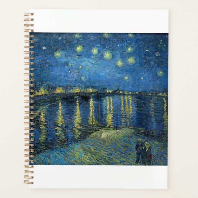 Agenda Starry Night Over the Rhone by Vincent van Gogh (Anverso)