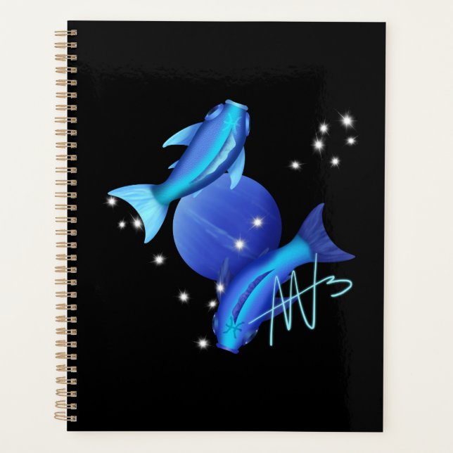 Agenda Starry Pisces Neptune Zodiac (Anverso)