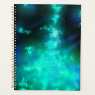 Agenda Stars Night Sky Midnight Emerald Green Milway