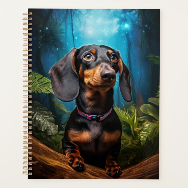 Agenda Starscape Dachshund Planner (Anverso)