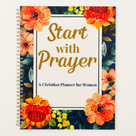 Agenda Start with Prayer Christian Planner for Women