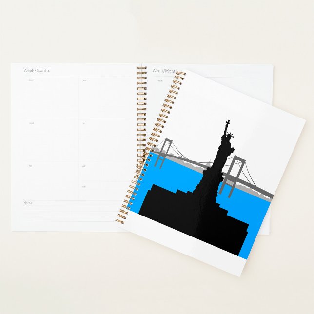 Agenda Statue of Liberty Silhouette New York Skyline (Subido por el creador)