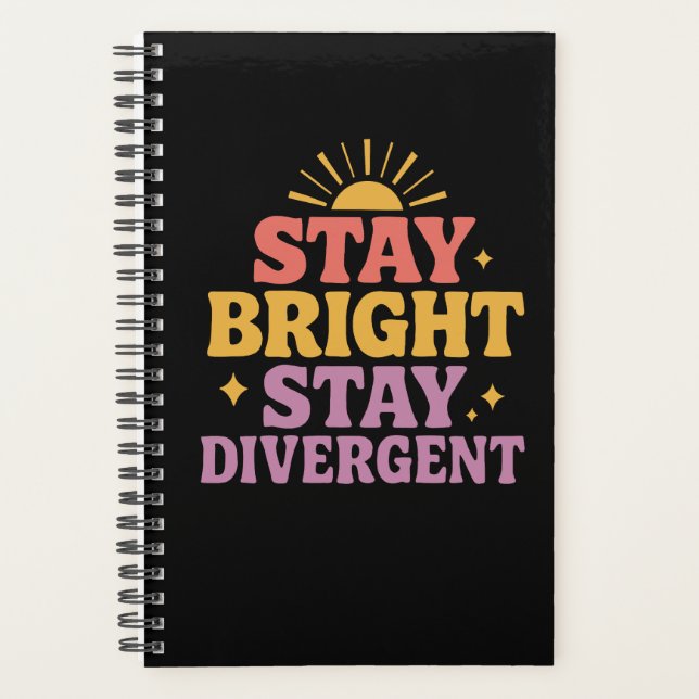 Agenda Stay Bright, Stay Divergent (Anverso)