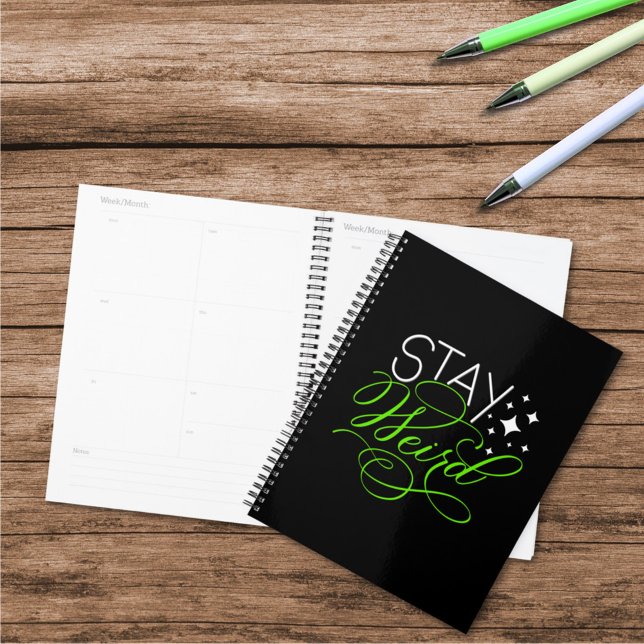 Agenda Stay Weird Introvert, Geek, Nerd (Subido por el creador)
