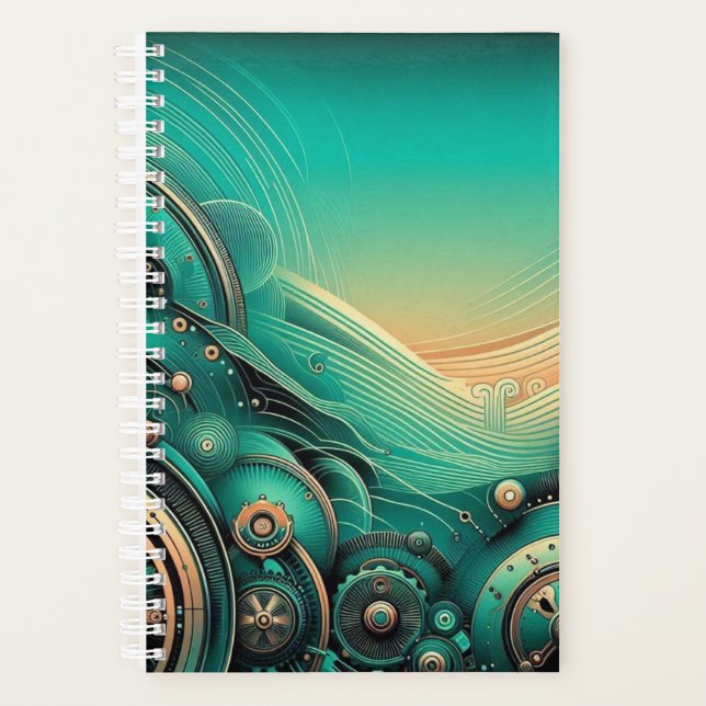 Agenda Steampunk 3D Planner (Anverso)