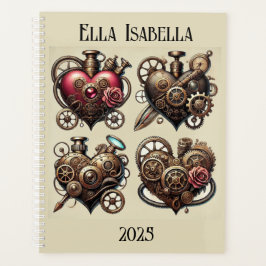 Agenda Steampunk Hearts Planner