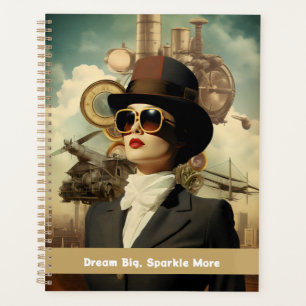 Agenda Steampunk Lady Dream Big, Sparkle More