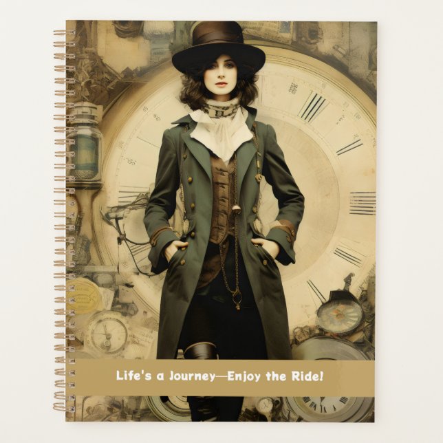 Agenda Steampunk Lady Life es un viaje... ¡Disfruten del  (Anverso)