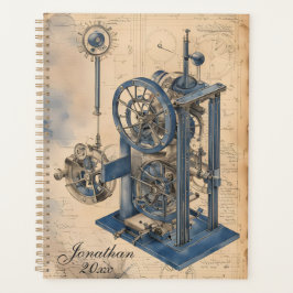 Agenda Steampunk Machinery Junk Journal Page