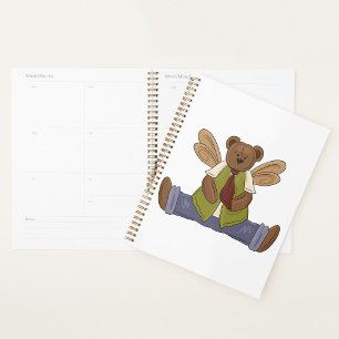 Agenda Steampunk Teddy Bear con alas de hadas
