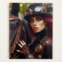 Agenda Steampunk Victorian Lady Dark Rider