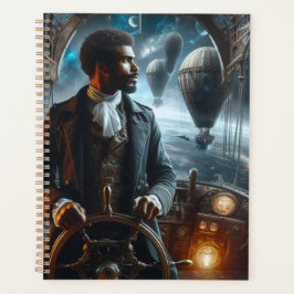 Agenda Steampunk Vintage Victoriano Capitán del Aire Espa