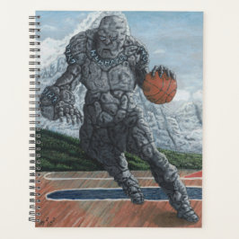 Agenda Stone Golem Jugando al Basketball Fantasy Planner