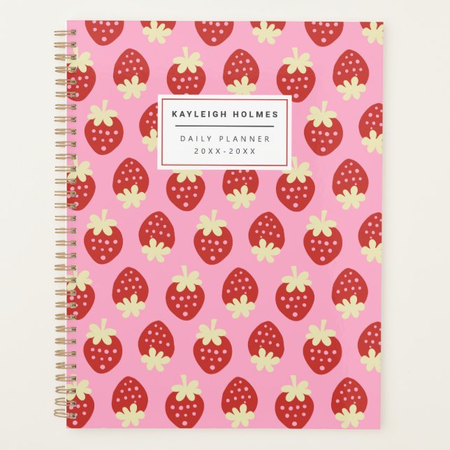 Agenda Strawberry Flip Planner (Anverso)