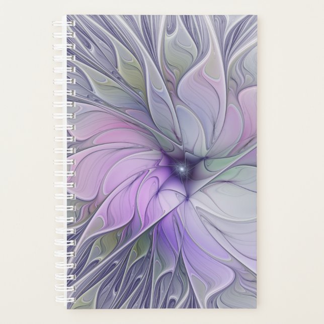 Agenda Stunning Beauty Modern Abstract Fractal Art Flower (Anverso)
