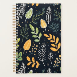 Agenda Stylish Green and Yellow Foliage Pattern 