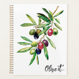 Agenda Subdivisión Olive de color agua