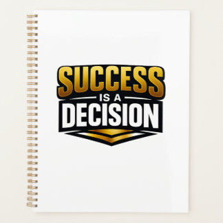 Agenda Success Gold Typography on Black