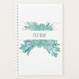 Agenda Sucultores de acuarela personalizados