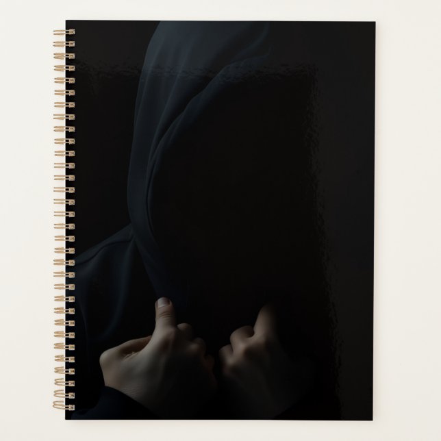 Agenda Sudadera con capucha Shadow Gaze – Estilo oscuro d (Anverso)