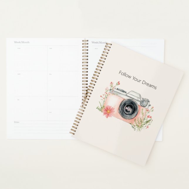 Agenda Sueños de cámara floral de melocotón rubor (Demostración)