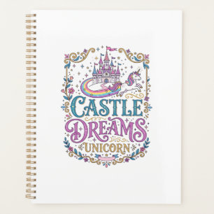 Agenda Sueños del Castillo de Unicornio Unicornio Fondo B