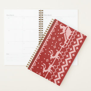 Agenda Suéter fea Santa Claus trineo y renos