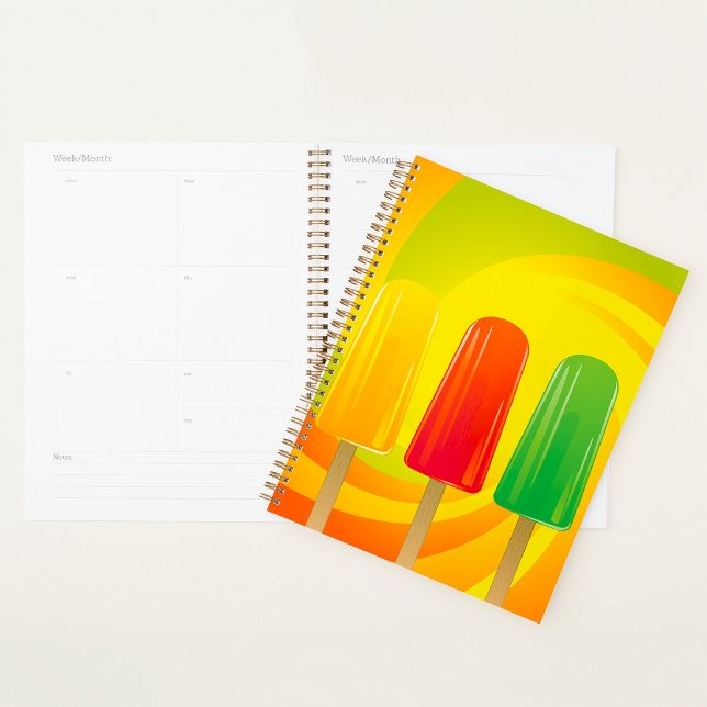 Agenda Summer Ice Pops Trio Bright Popsicles (Subido por el creador)
