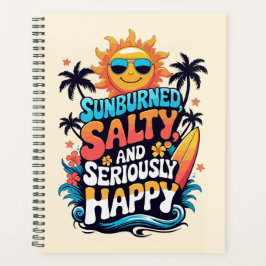 Agenda Sunburned Salty and Happy – Retro Beach Vibes
