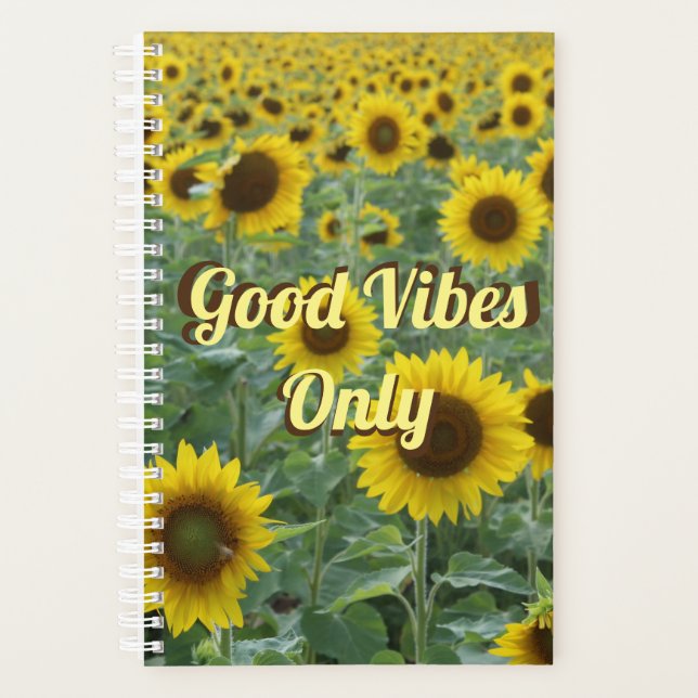 Agenda Sunflower Luminosos Buenos Viajes Sólo (Anverso)