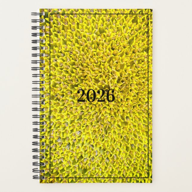 Agenda Sunflowers customizable planner (Anverso)