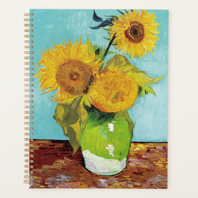 Agenda Sunflowers Vincent van Gogh (Anverso)