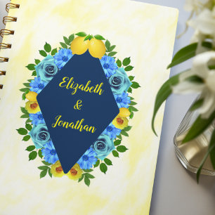 Agenda Sunny Lemon Floral Boda