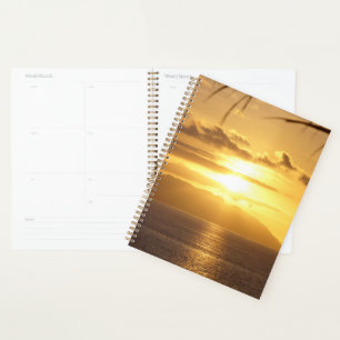 Agenda Sunrise Over Tropical Island Beach Personalizado P