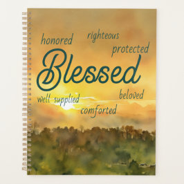 Agenda Sunset Affirmations Planner