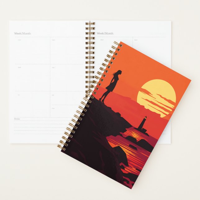 Agenda 🌅 Sunset Reflection Planner 🧘 ‍ ♀️ 📔 (Demostración)