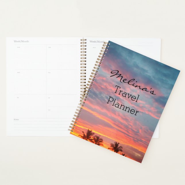 Agenda Sunset Tropical Dreamy Personalizado (Demostración)