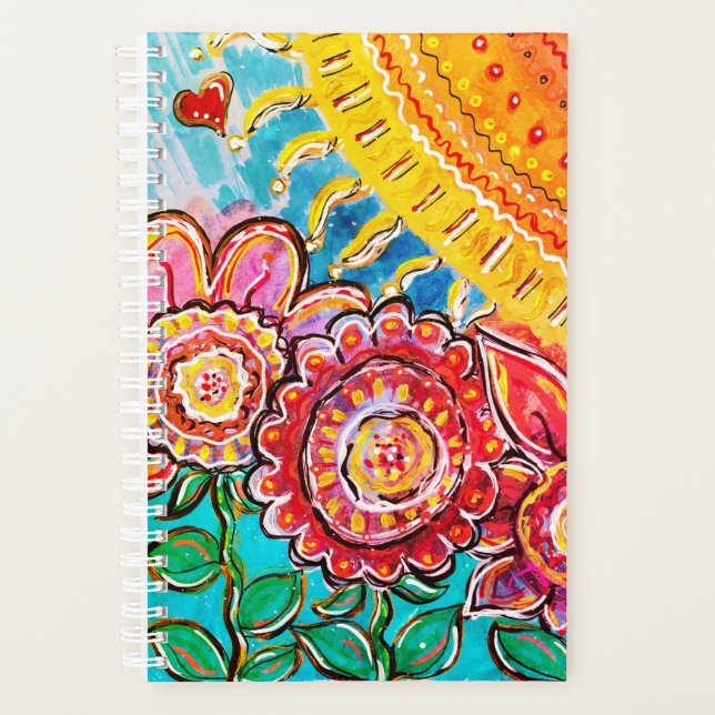 Agenda Sunshine & Flowers Colorful Planner (Anverso)