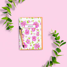 Suntuosas peonías acuarela rosadas Floral