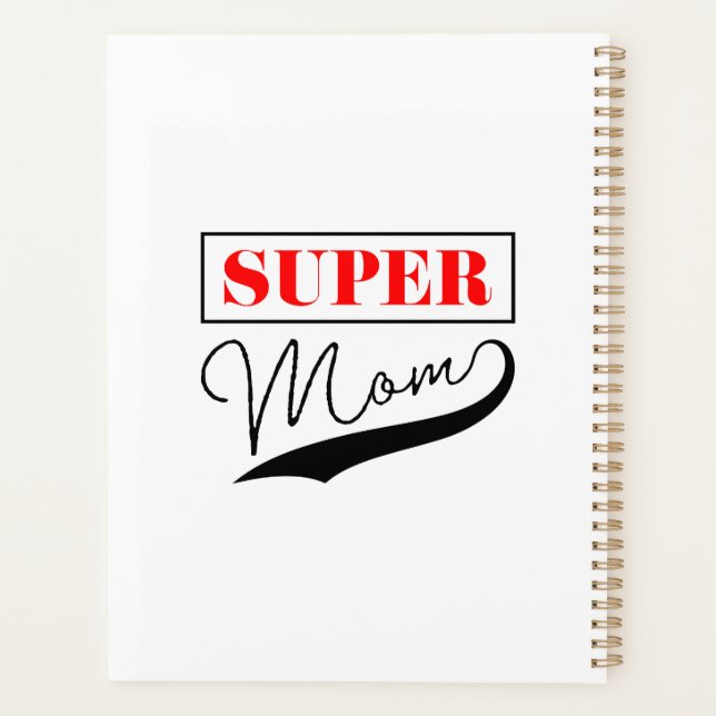 Agenda Super Mamá (Reverso)