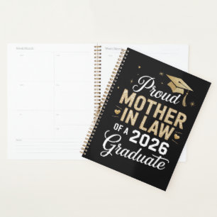 Agenda Súper Orgullosa Suegra de Graduado de 2026