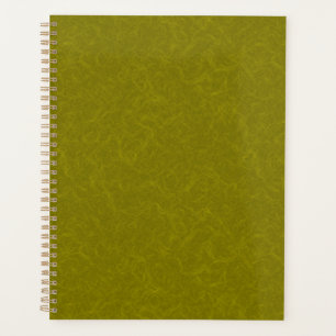 Agenda Superficie verde oliva con patrón sutil de remolin