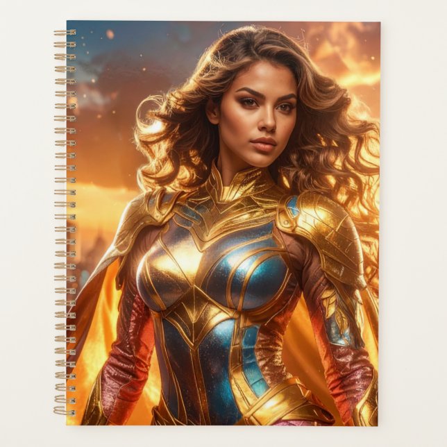 AGENDA SUPERHÉROE - SUPERHÉROE FEMENINA (Anverso)