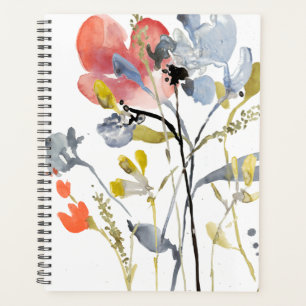 Agenda Superposición de las flores - Flores Pastel de co